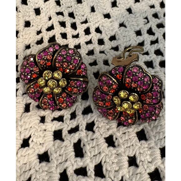 Heidi Daus Vintage “Delicate Delicacy” Pierced Earrings - Picture 2 of 4